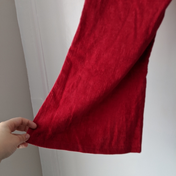 NWT Misguided High Rise Corduroy Kick Flare Pants - Picture 4 of 9